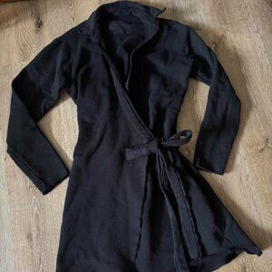Frank & Eileen Willa Long Sleeve Triple Mini Wrap Dress Size S